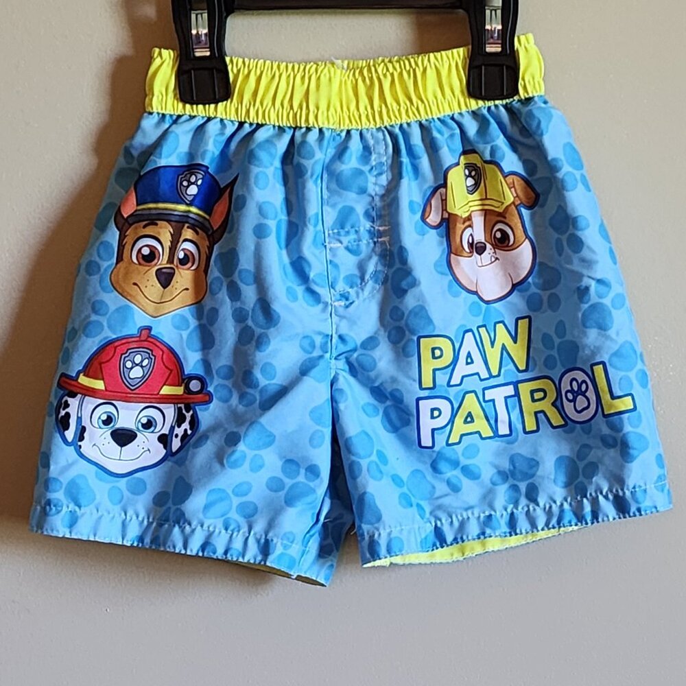 Paw Patrol Baby Boy Swim Trunks Size 18 Months